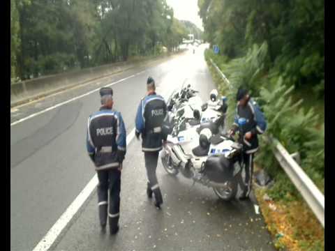 French Autoroute Police in action