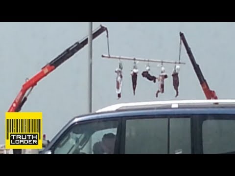 Saudi Arabia executes five men and hangs their bodies from a crane - Truthloader