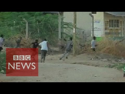 Kenya attack: Footage shows battle to end siege - BBC News