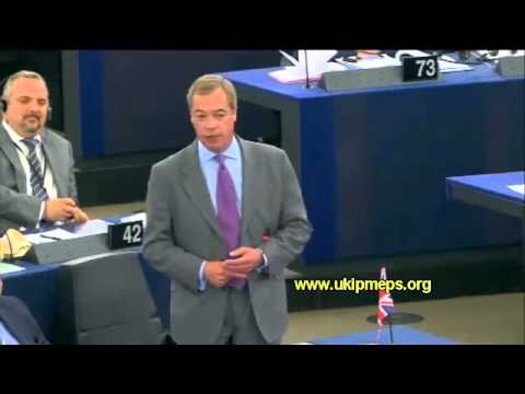 Nigel Farage - First speech in the new European parliament