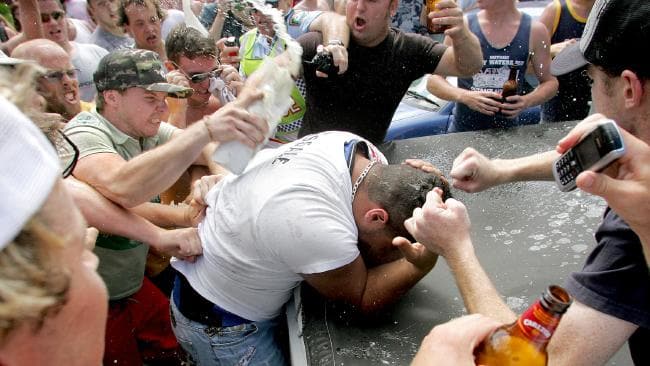 Appalling ... racial tensions boiled over during the Cronulla riots. Picture: Adam Ward