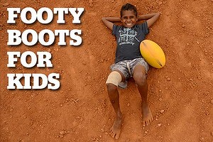 Footy boots for kids campaign.