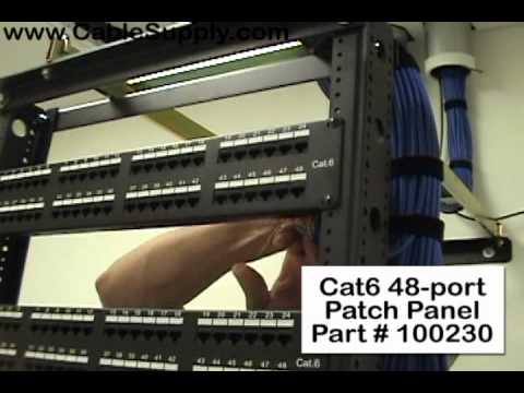 Installing Cable and Terminating a Patch Panel (Part 1 of 4)