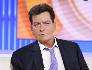 Actor Charlie Sheen appears during an interview, Tuesday, Nov. 17, 2015 on NBC's "Today" in New York.