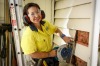 Marcelle Bagu earns more as a self-employed tradie than she did as a political adviser.