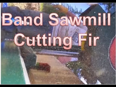 Band Saw Cutting Montana Fir Lumber