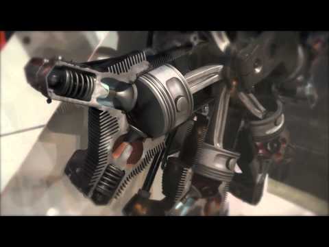 How a Radial Engine Works - Amazing "Cutaway in Motion"