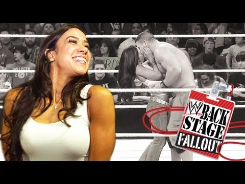 Backstage Fallout - AJ kisses ... and tells - Raw - November 26, 2012