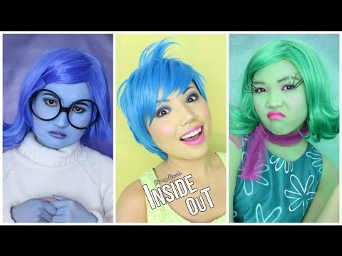 'INSIDE OUT' Makeup Tutorial (Disgust,Sadness,Joy,Anger & Fear)