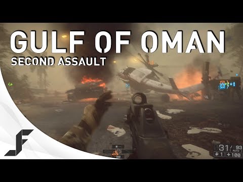 Battlefield 4: XBOX ONE Gulf Of Oman Second Assault gameplay - Sandstorm, F2000 and AS VAL