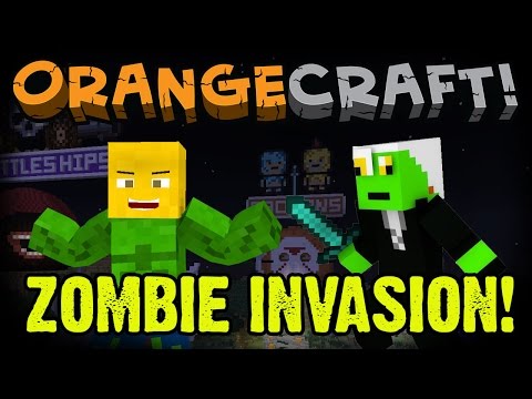 Annoying Orange Let's Play Minecraft - Halloween Hub (Ft. Zombie George Washington)