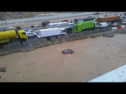 Flood in Muscat Oman Jan 2015