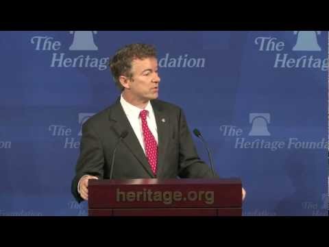 Rand Paul on Foreign Policy at the Heritage Foundation