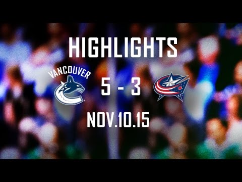 Canucks vs Blue Jackets Highlights (Nov. 10, 2015)