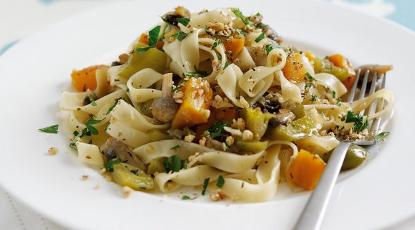 Walnut Dusted Fettuccine