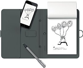 WACOM Bamboo Spark - Smart Folio connecté avec Porte-accessoires pour tout smartphone / iPhone - Noir