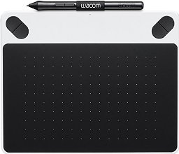 Wacom Intuos Draw White Pen Only Small Tablette Graphique Blanc