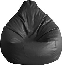 Fab Homez Bean Bag Cover (Black, XXXL)