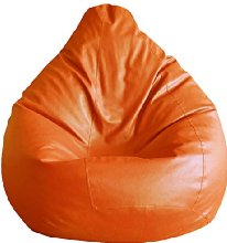 Fab Homez Bean Bag Cover (Orange, Large)