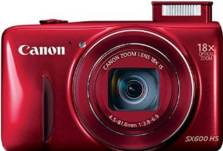 Canon PowerShot SX600 HS 16MP Digital Camera - Wi-Fi Enabled (Red)