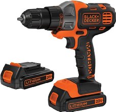 Black & Decker BDCDMT120C-2 20V MAX Lithium Drill/Driver with 2 Batteries