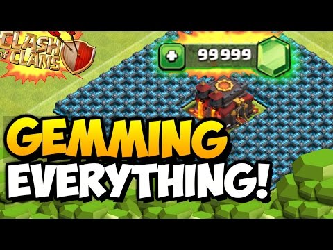 100K GEMS $750! Clash Of Clans - UPGRADING TO TOWN HALL 10 + CoC GEMMING TO MAX TH10 SPREE! MUST SEE