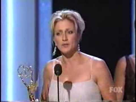 Edie Falco wins 2003 Emmy Award for Lead Actress in a Drama Series