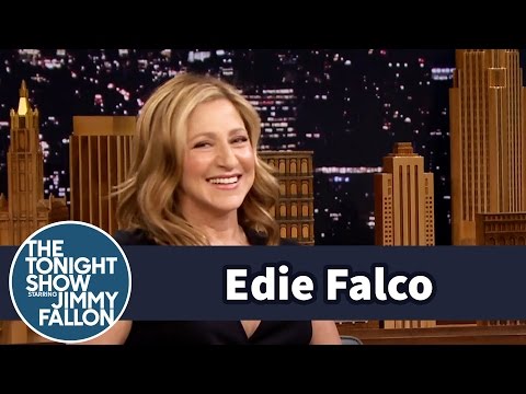 Edie Falco Gets a Redo Mets First Pitch with Jeremy Renner and Jimmy