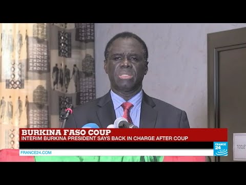 Military coup in Burkina Faso: ousted interim president Michel Kafando back in power