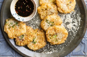 Karen Martini's kimchi pancakes.