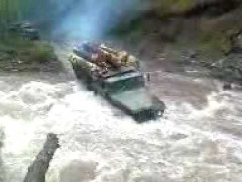 Ural Mountains the Russian car the cross-country vehicle.flv