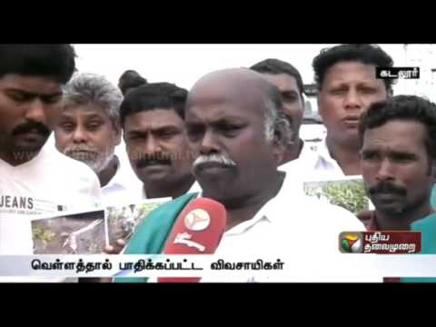 Cuddalore Flood: Farmers appeal to Minister for necessary relief aid