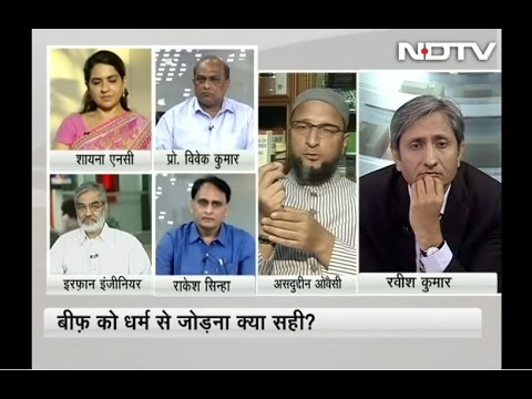 Asaduddin Owaisi on "Beef Ban" debate with Ravish Kumar on NDTV