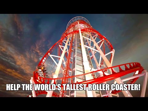 Skyscraper "Ride Combo" Vision Render! World's Tallest Roller Coaster & Drop Tower!