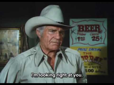 Dallas fight in Land Down - John Ross "Jock" Ewing and his sons