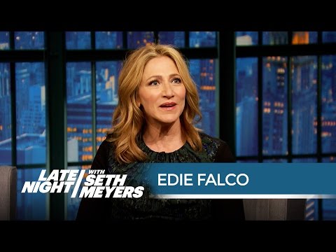 Edie Falco Still Gets Heckled for the Sopranos Finale - Late Night with Seth Meyers