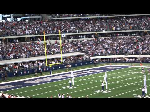 Dallas 34-7 Saint Louis.Ronnie Dunn singing the national anthem.