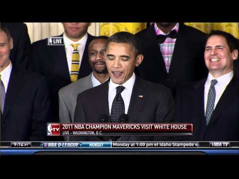 2011 NBA Champion Dallas Mavericks Visit White House, Meet President Obama