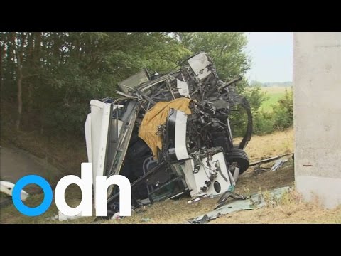 British schoolchildren in Belgium bus crash which killed Northern Irish driver