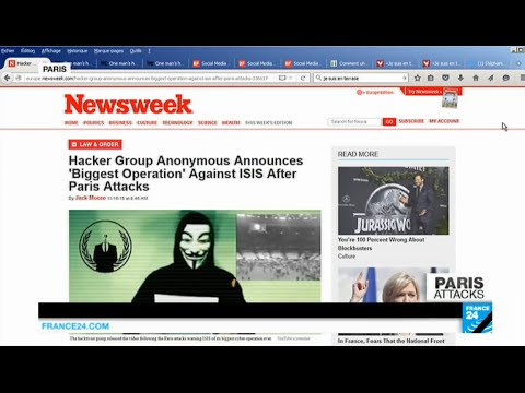 Paris Attacks: Anonymous hackers declare all-out war on Islamic state organization