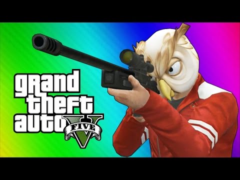 GTA 5 Next Gen Funny Moments - Sniper Montage, Treehouse, Glitches, Bank Robbery!