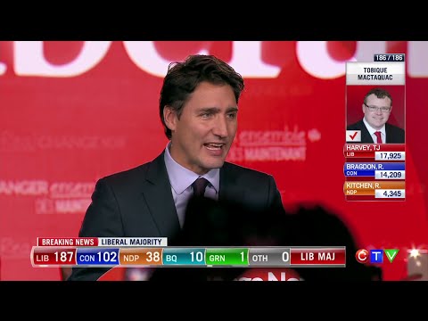 Justin Trudeau Victory Speech: In Canada, Better Is Always Possible  - Federal Election 2015 |FULL