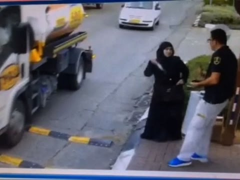 Raw: Palestinian Woman Stabs Security Guard