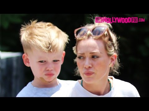 TheHollywoodFix.com Exclusive: Hilary Duff And Mom Go Off On Paparazzi While Out With Son Luca