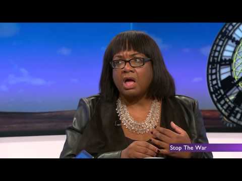 Diane Abbott car crash interview over a Stop The War / Syria debate (05Nov15)