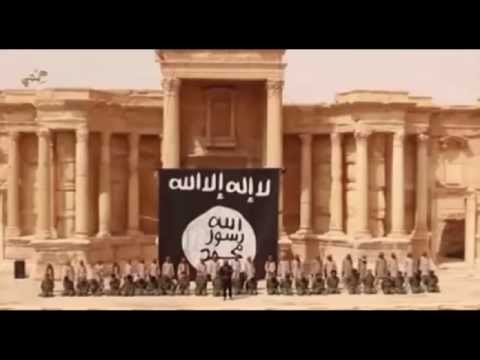 2015 - Syria - I.S. Force Child Executioners to Murder 25 Men at Palmyra's Amphitheatre - 5/7/15