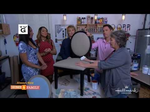 Annie Sloan paints fabric with Chalk Paint® on Home & Family on Hallmark Channel