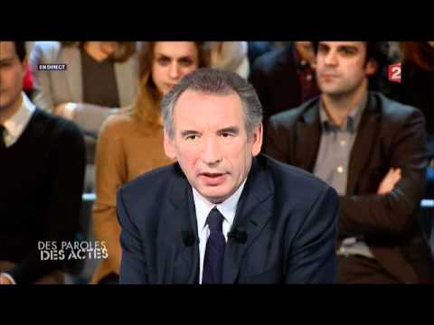 François Bayrou, invité de l'émission Des paroles et des actes sur France2 - 080312