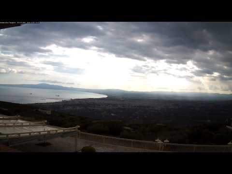 Timelapse από Καλαμάτα 16/7/2014 Taygeti Cam