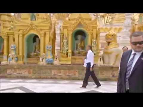 Obama Visits Myanmar, Shwedagon Pagoda